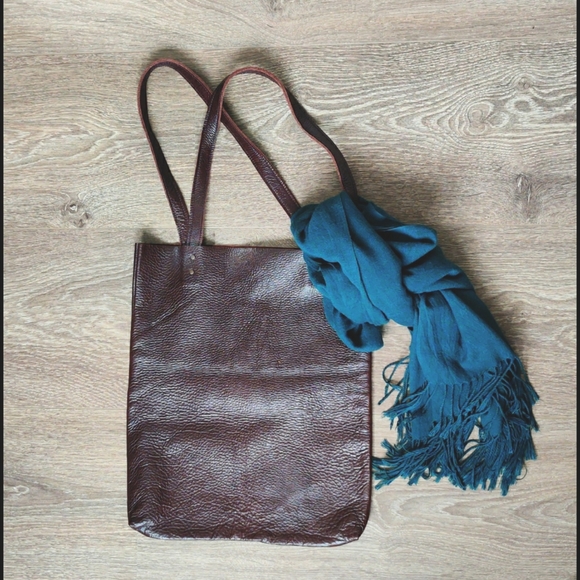 Artisan Leather tote bag, reversible tote, real suede bag, leather messenger bag - Picture 3 of 16